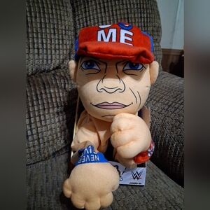WWE Rumble Champ John Cena Fighting Puppet Rumbling Plush W/ Sound Effects